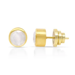 Dean Davidson Signature Midi Studs in Moonstone/Gold