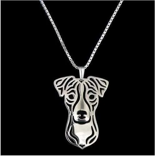 Dog Pendant Necklace - Jack Russell