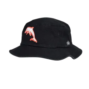 DOLPHINS NRL TWILL BUCKET HAT BLACK