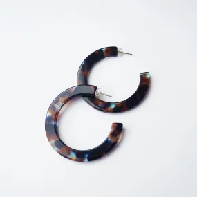 Earrings - Coral Hoops Statement