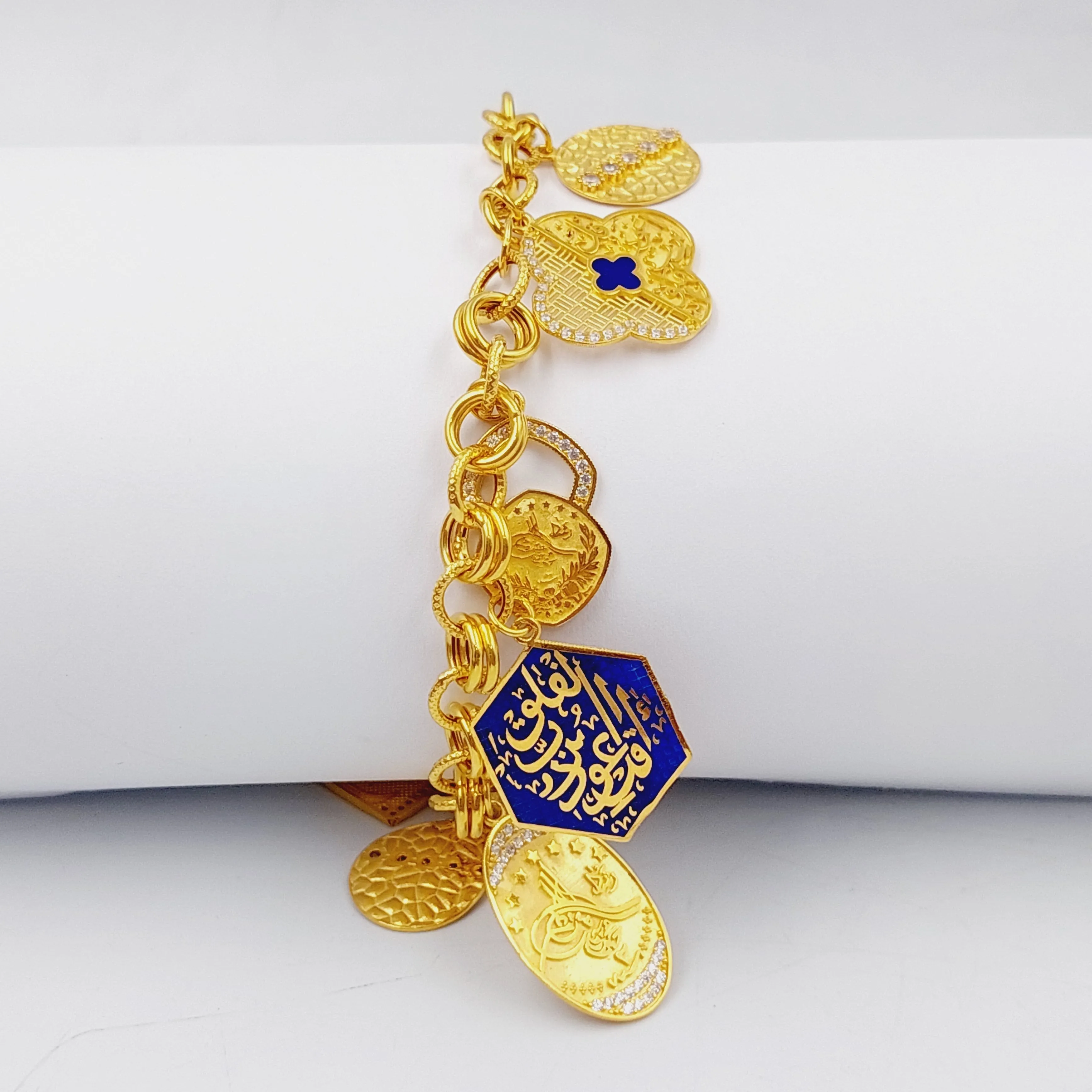 Enameled & Zircon Studded Dandash Bracelet