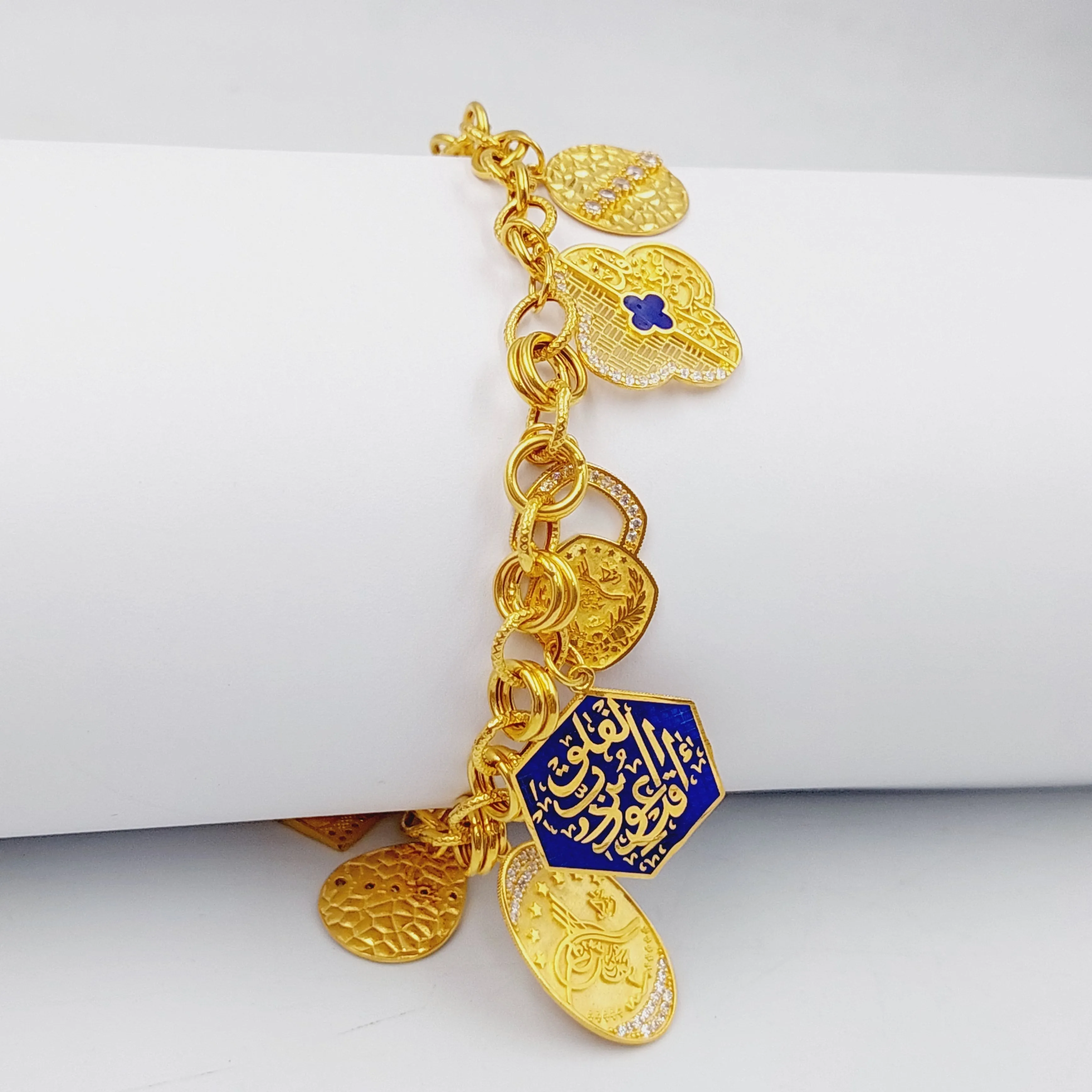 Enameled & Zircon Studded Dandash Bracelet