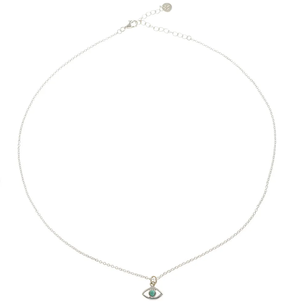 Evil Eye Necklace, Turquoise