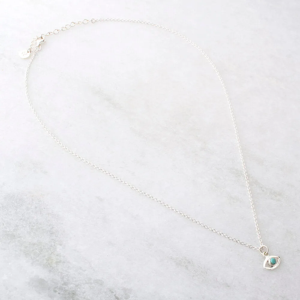 Evil Eye Necklace, Turquoise