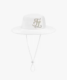 FAIRLIAR Men's Brim Bucket Hat - White