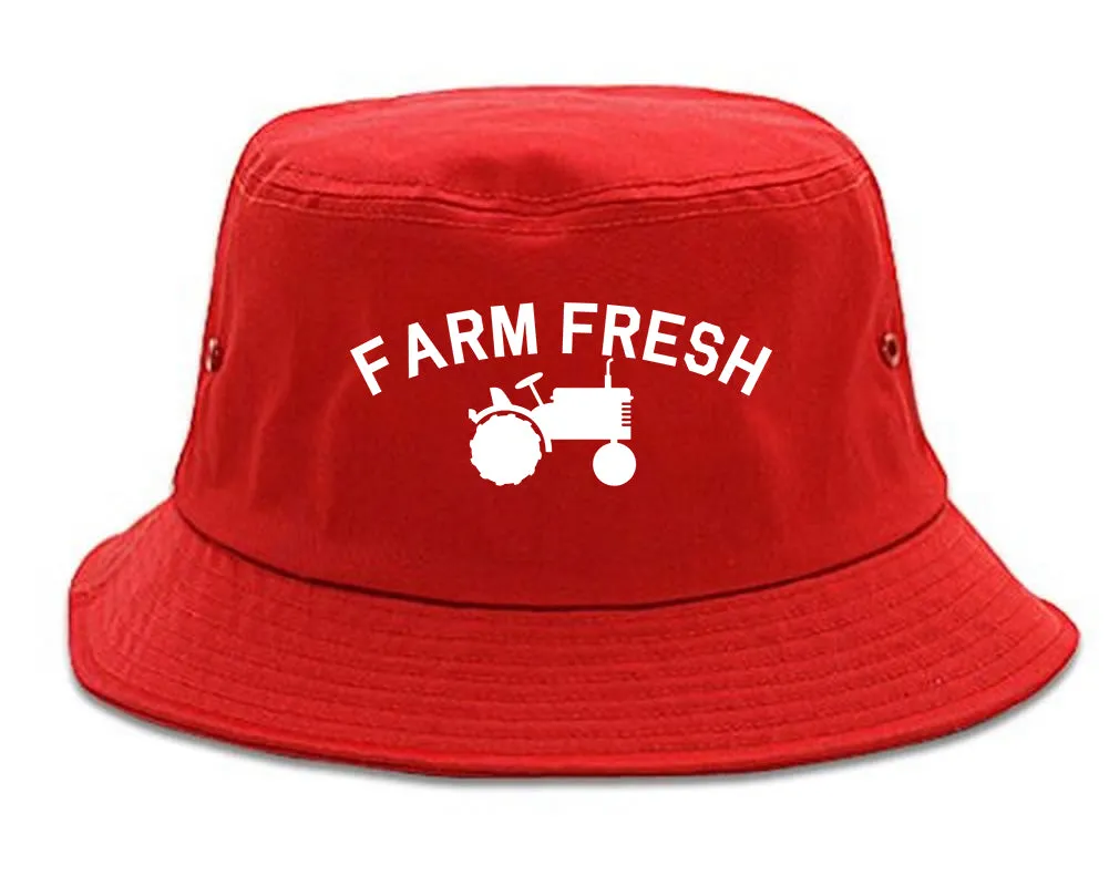 Farm Fresh Tractor Mens Bucket Hat