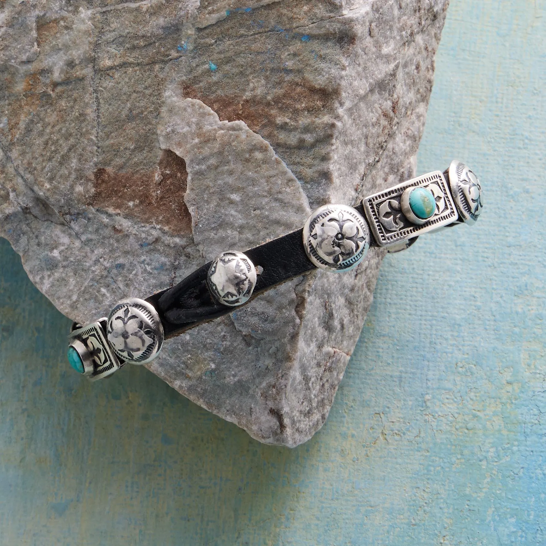 Fleur De Lys Concho Bracelet