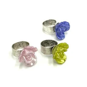 Flower Mini Corsage Cocktail Ring