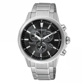 Gents Eco-Drive Titanium WR100 Watch AT2341-88E