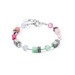 GeoCUBE® Iconic bracelet green-pink