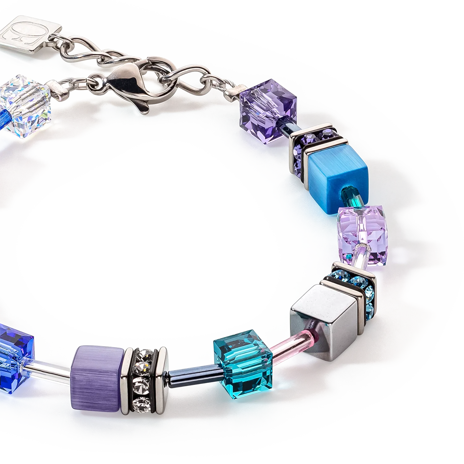 GeoCUBE® Iconic bracelet turquoise-purple