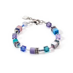GeoCUBE® Iconic bracelet turquoise-purple