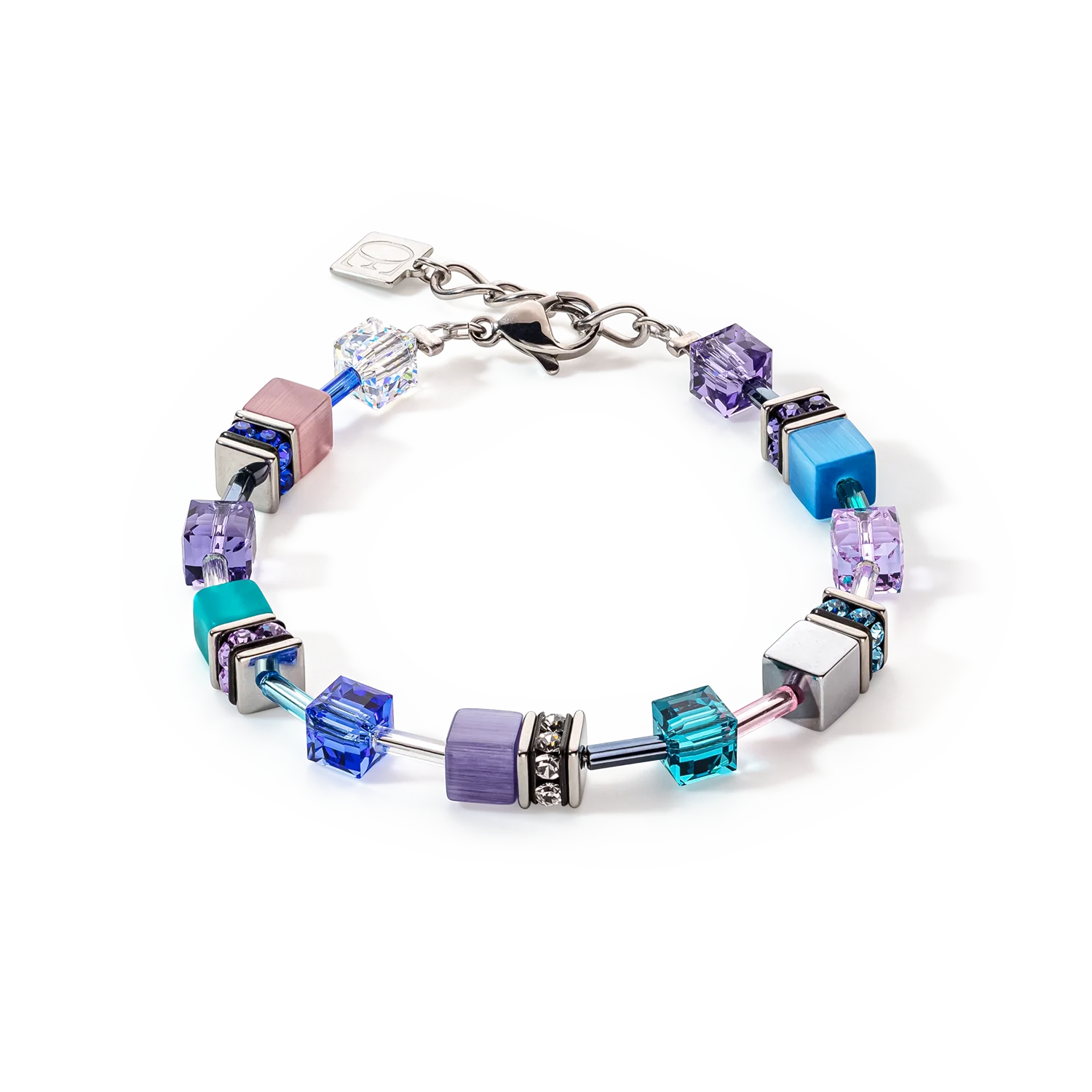 GeoCUBE® Iconic bracelet turquoise-purple