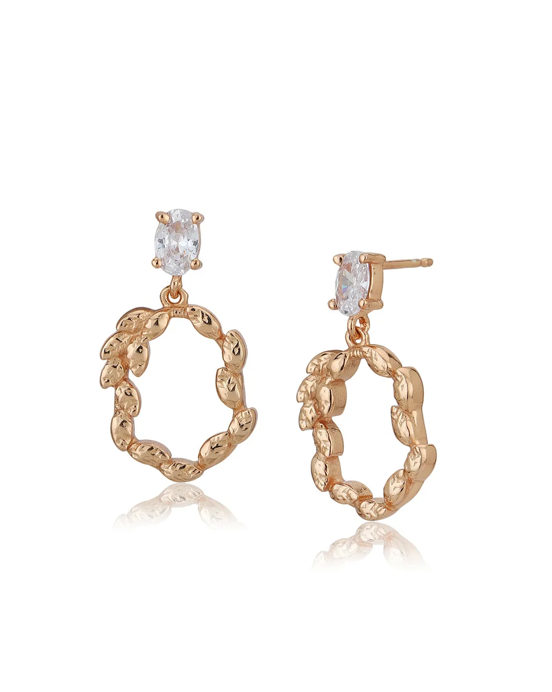 Gold Plated Dangling Pearl Chandelier Jhumka Earring For Women