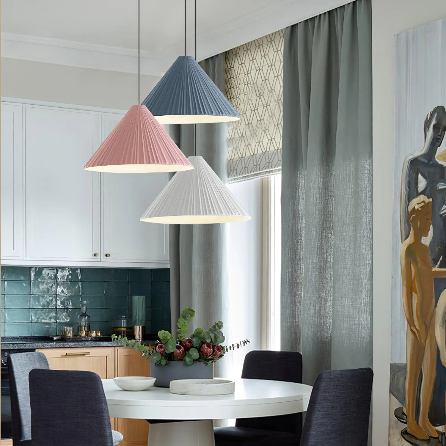 Hat Resin Pendant Lamp