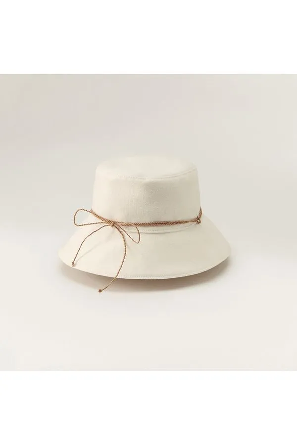 Helen Kaminski Sundar Cotton Bucket Hat | Ecru