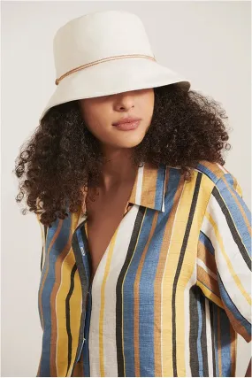 Helen Kaminski Sundar Cotton Bucket Hat | Ecru