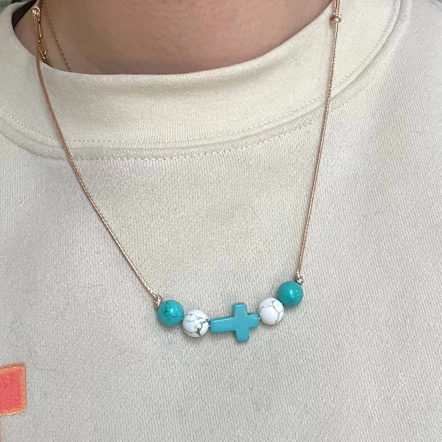 Hope & Faith Pendant - Turquoise