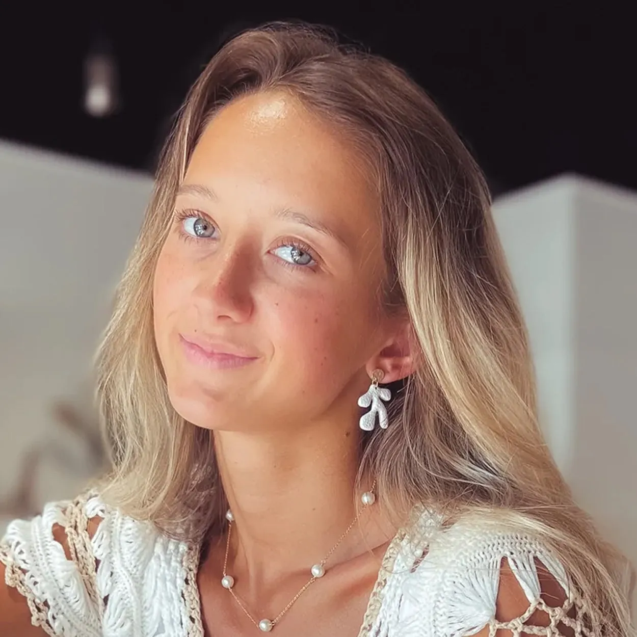 Ibiza Coral Drop Earring