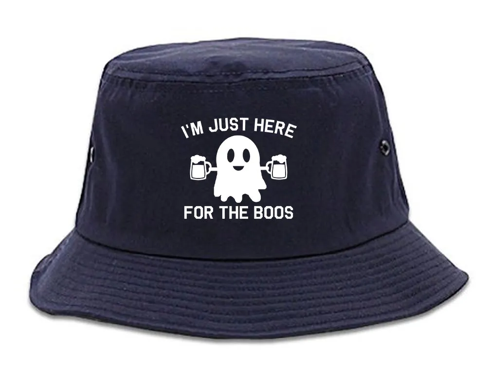 Im Just Here For The Boos Halloween Mens Bucket Hat
