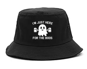Im Just Here For The Boos Halloween Mens Bucket Hat