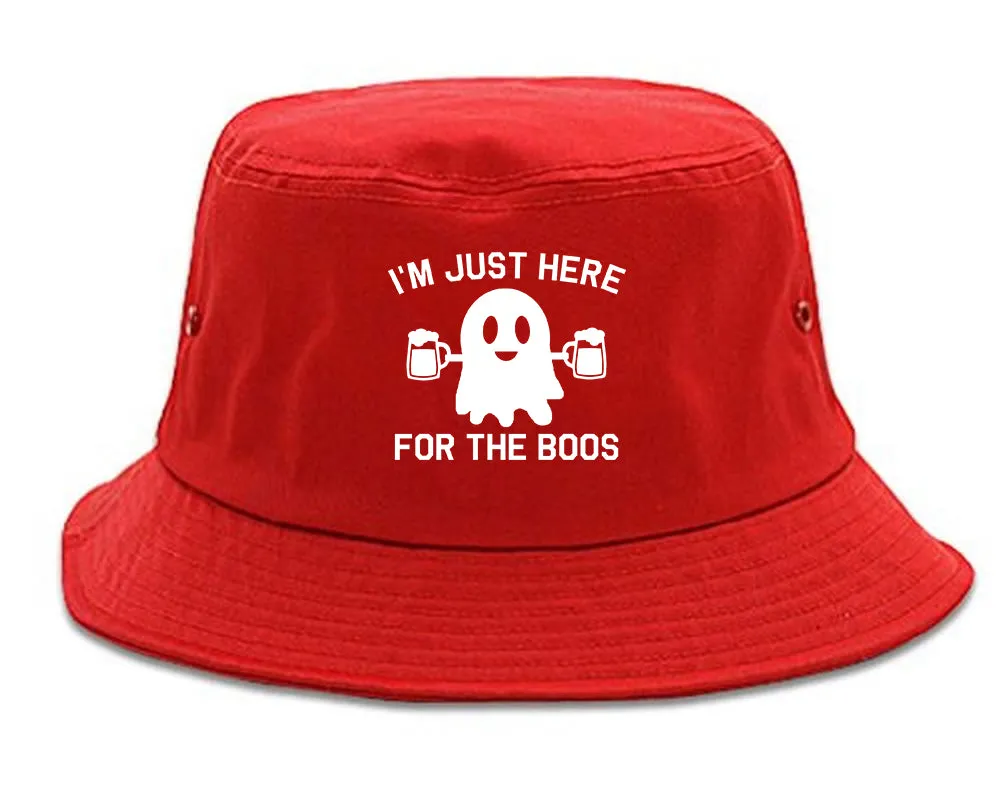 Im Just Here For The Boos Halloween Mens Bucket Hat