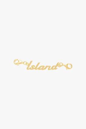 Island pendant gold plated