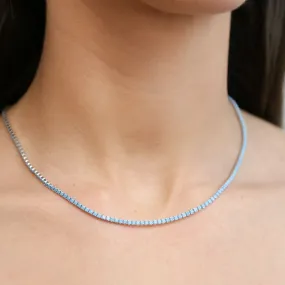 JADE - Turquoise Square Link Chain Necklace