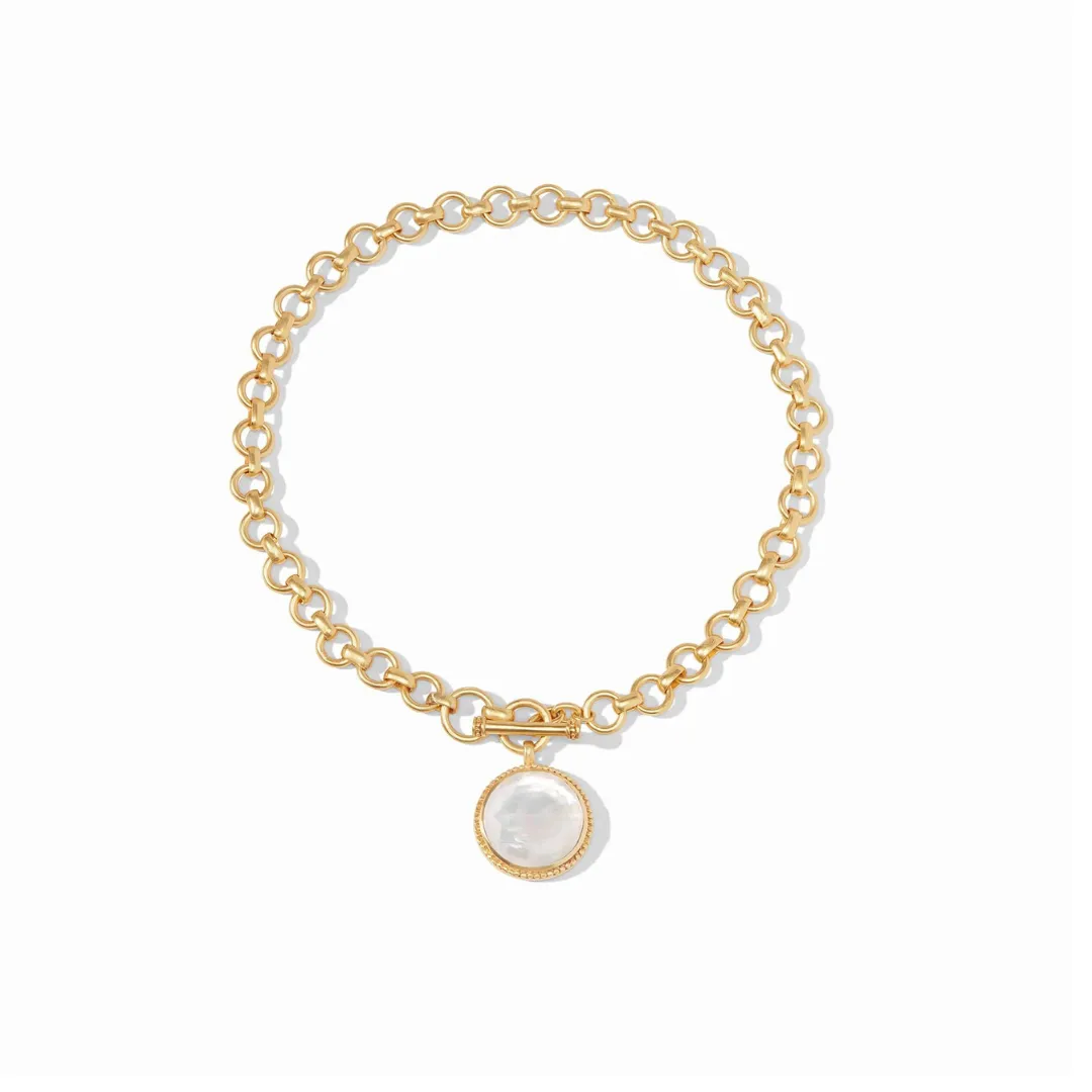 [Julie Vos] Flora Statement Necklace-Coral
