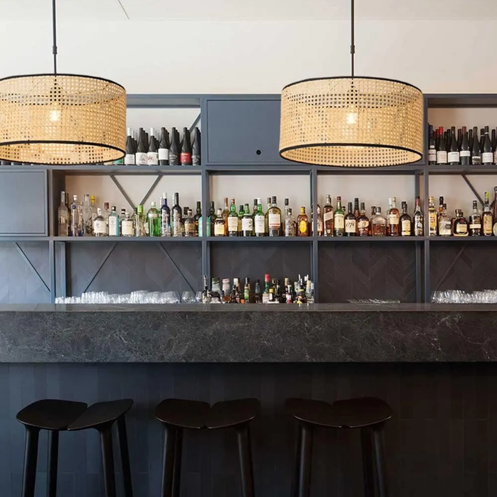 Krestedeen Rattan Single Layer Pendant Lamp