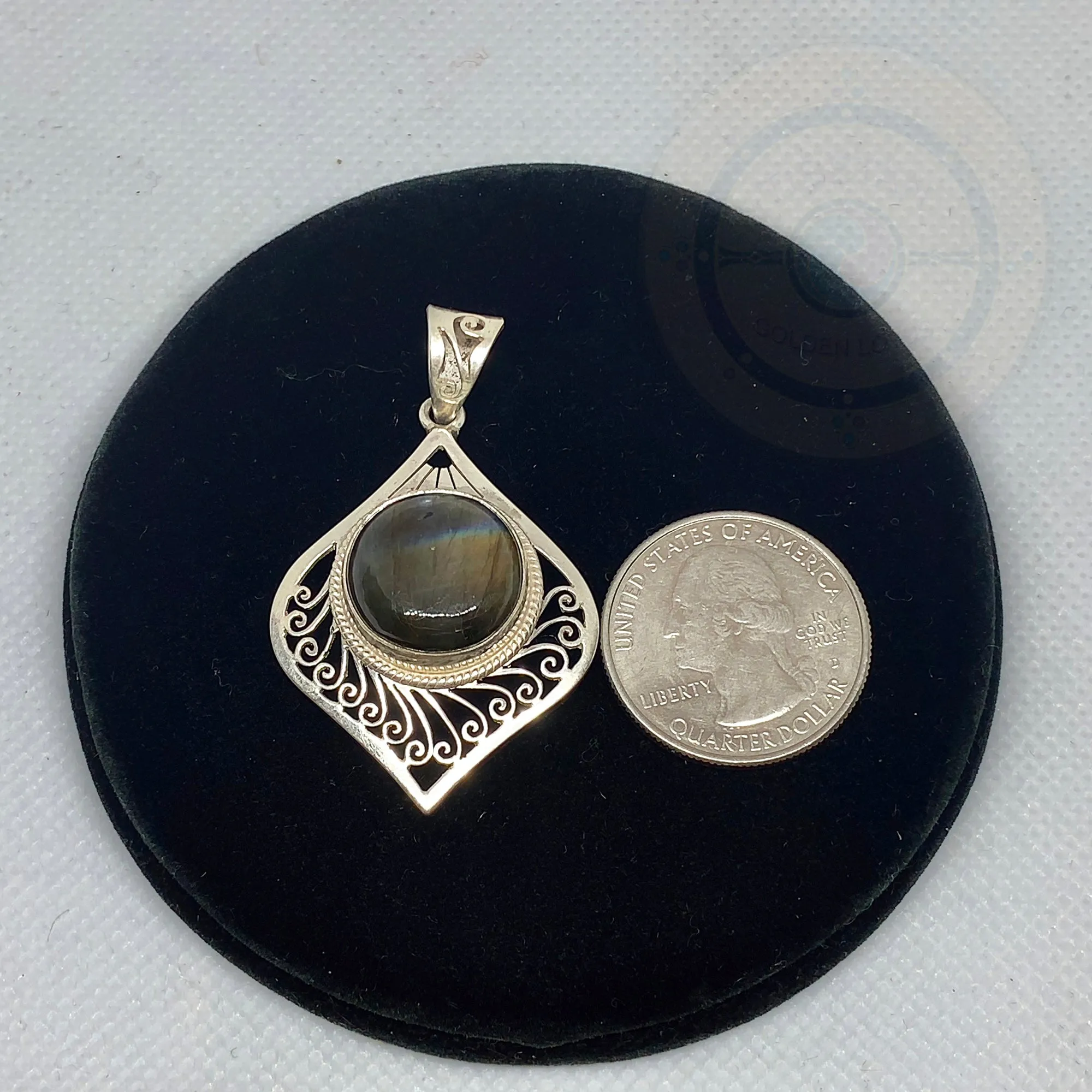 Labradorite Necklace, Silver Labradorite Necklace