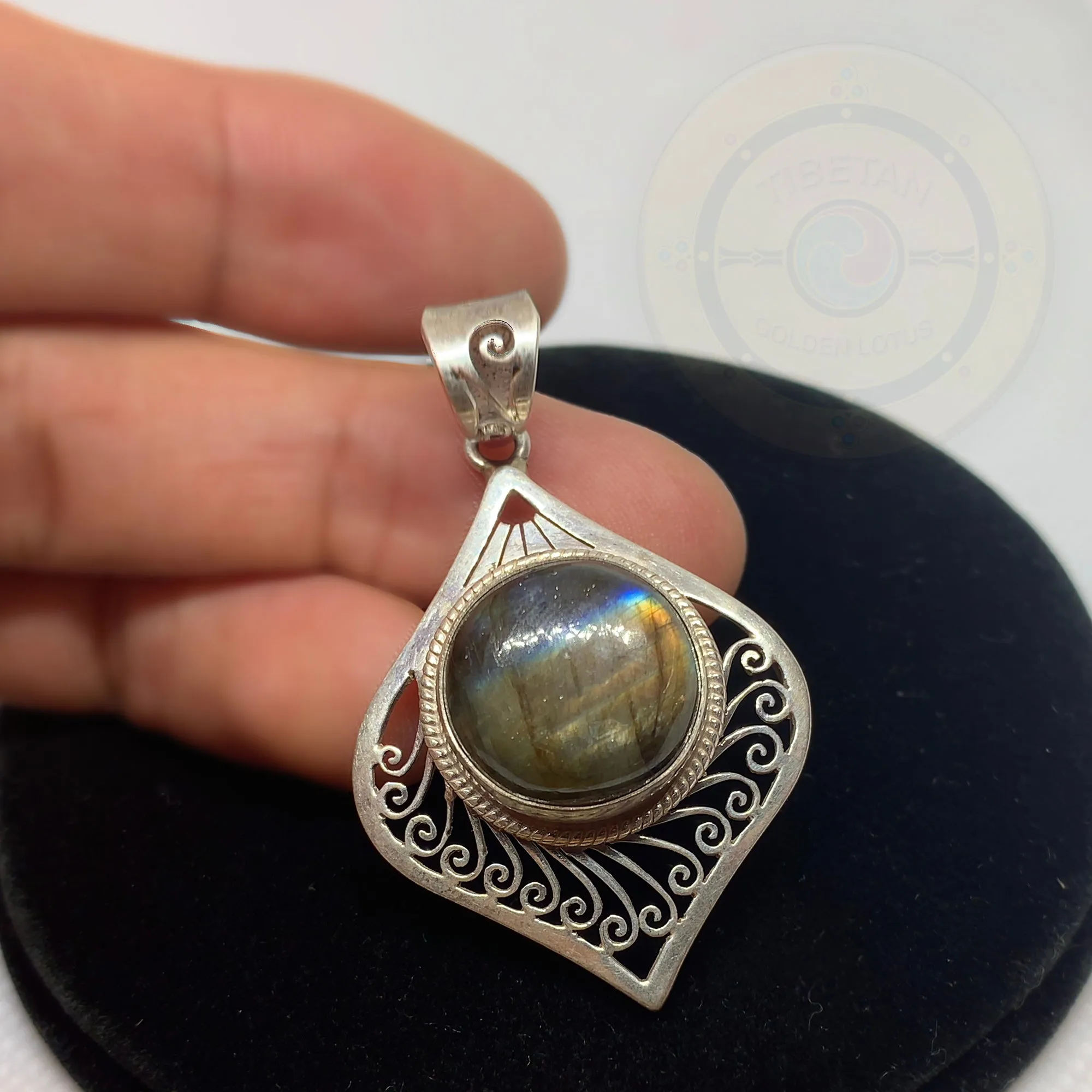 Labradorite Necklace, Silver Labradorite Necklace