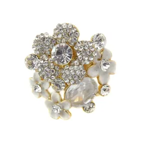 LUSCIOUS ROCKS COCKTAIL RING - GOLD