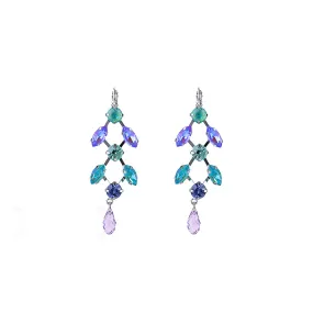 Marquise and Round Chandelier Leverback Earrings in "Matcha" *Custom*