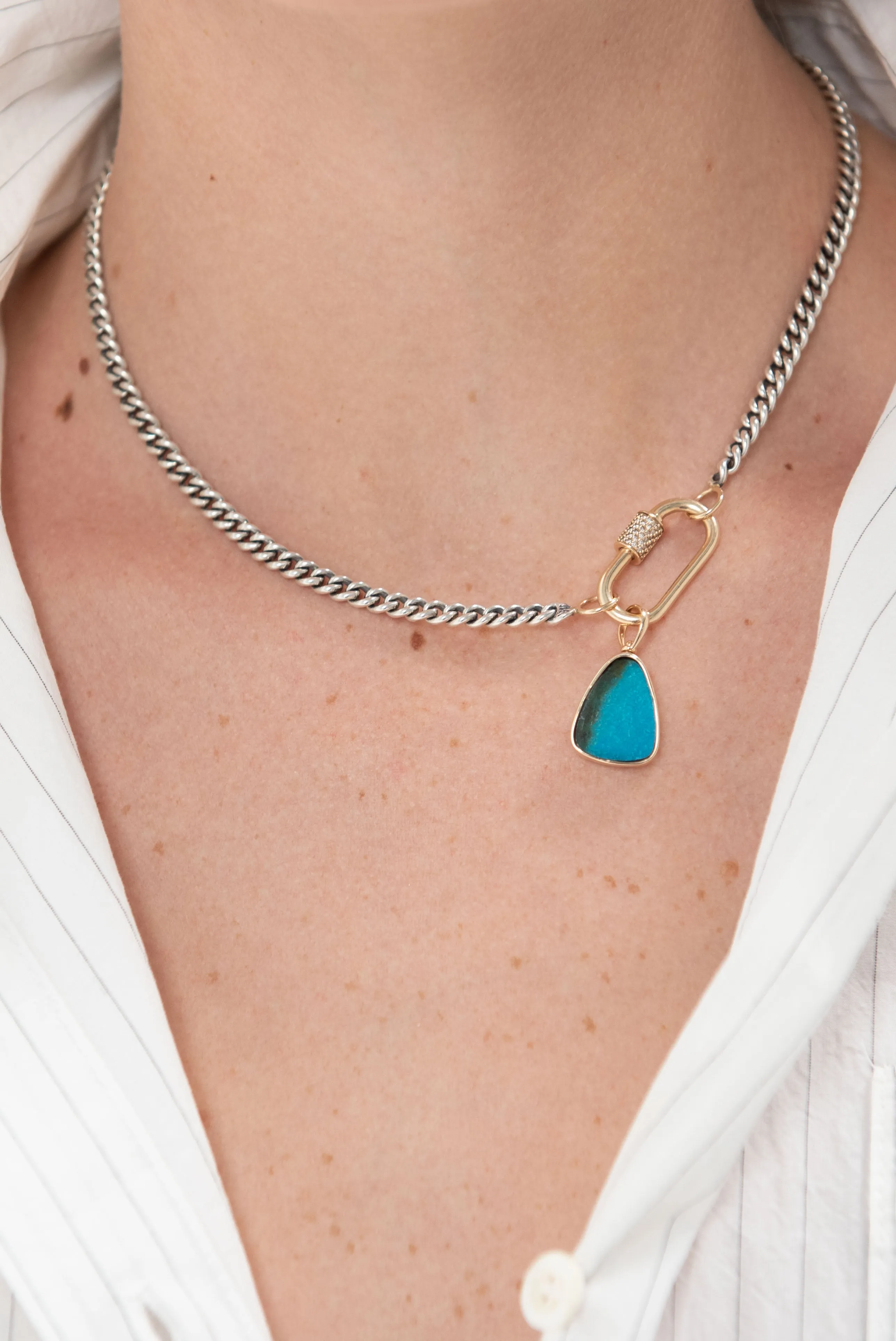 Menina Charm, Green Turquoise