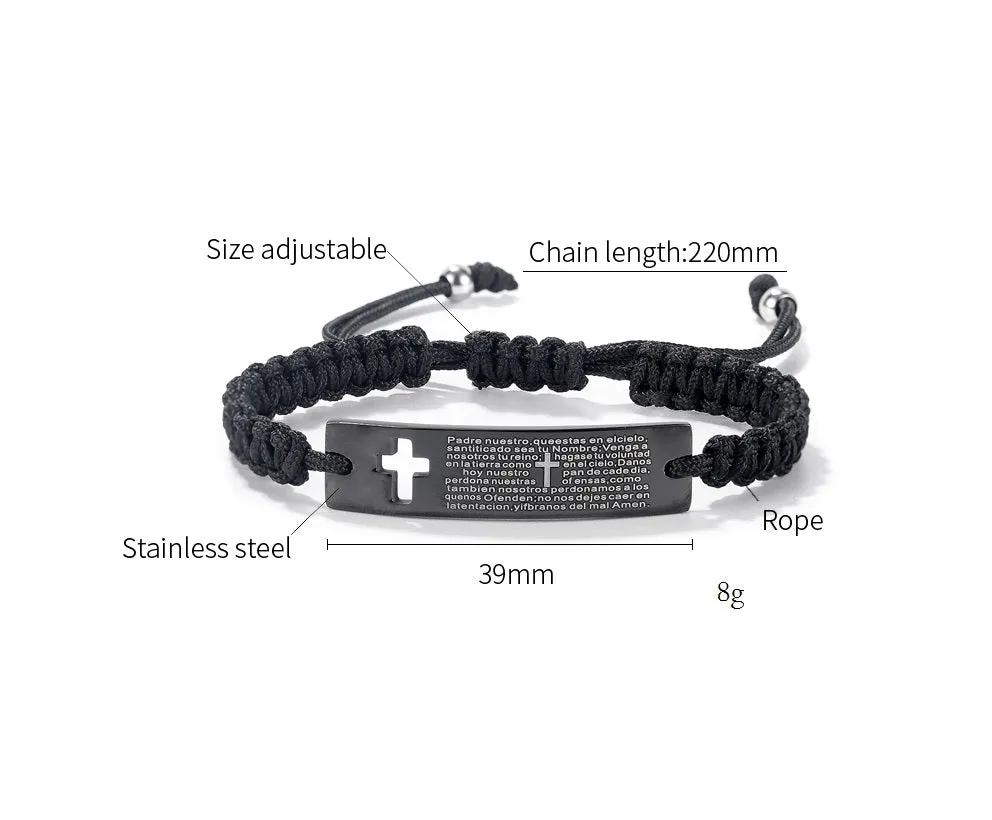 Men's Fashion Cross Bracelet