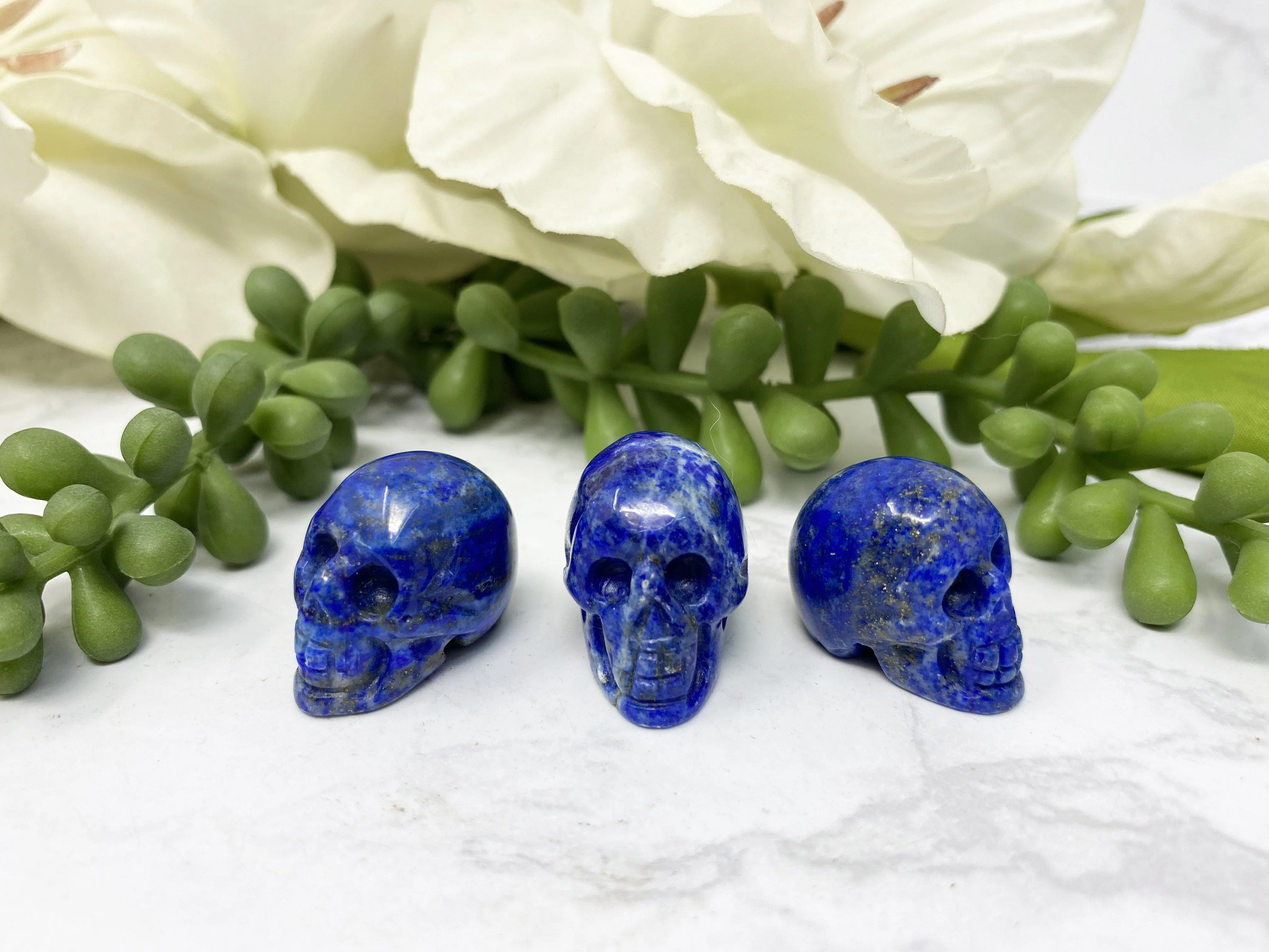 Mini Lapis Lazuli Skull
