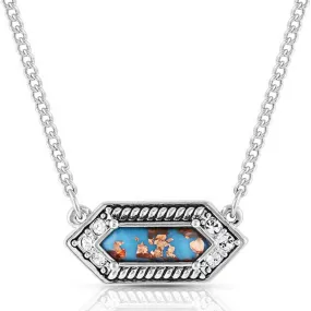 Montana Silversmiths Miners Cobalt Turquoise Necklace- NC5190