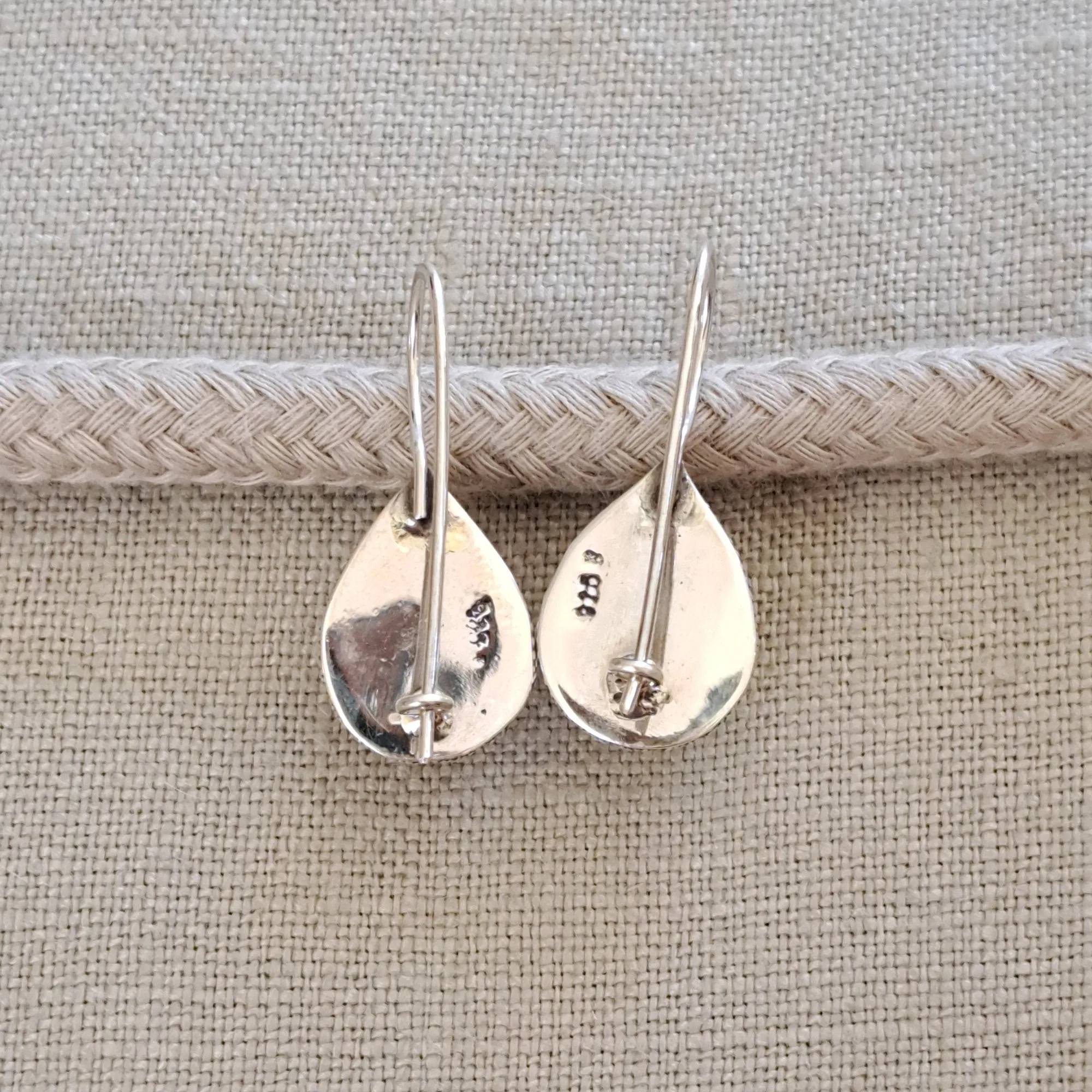Moonstone .925 Sterling Silver Drop Earrings from Bali