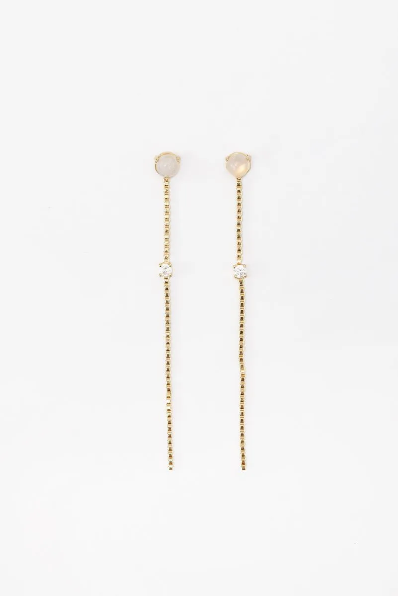 Moonstone Dangle Earrings