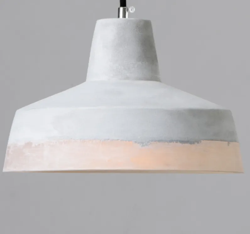 Natanael Modern Cone Cement Pendant Light