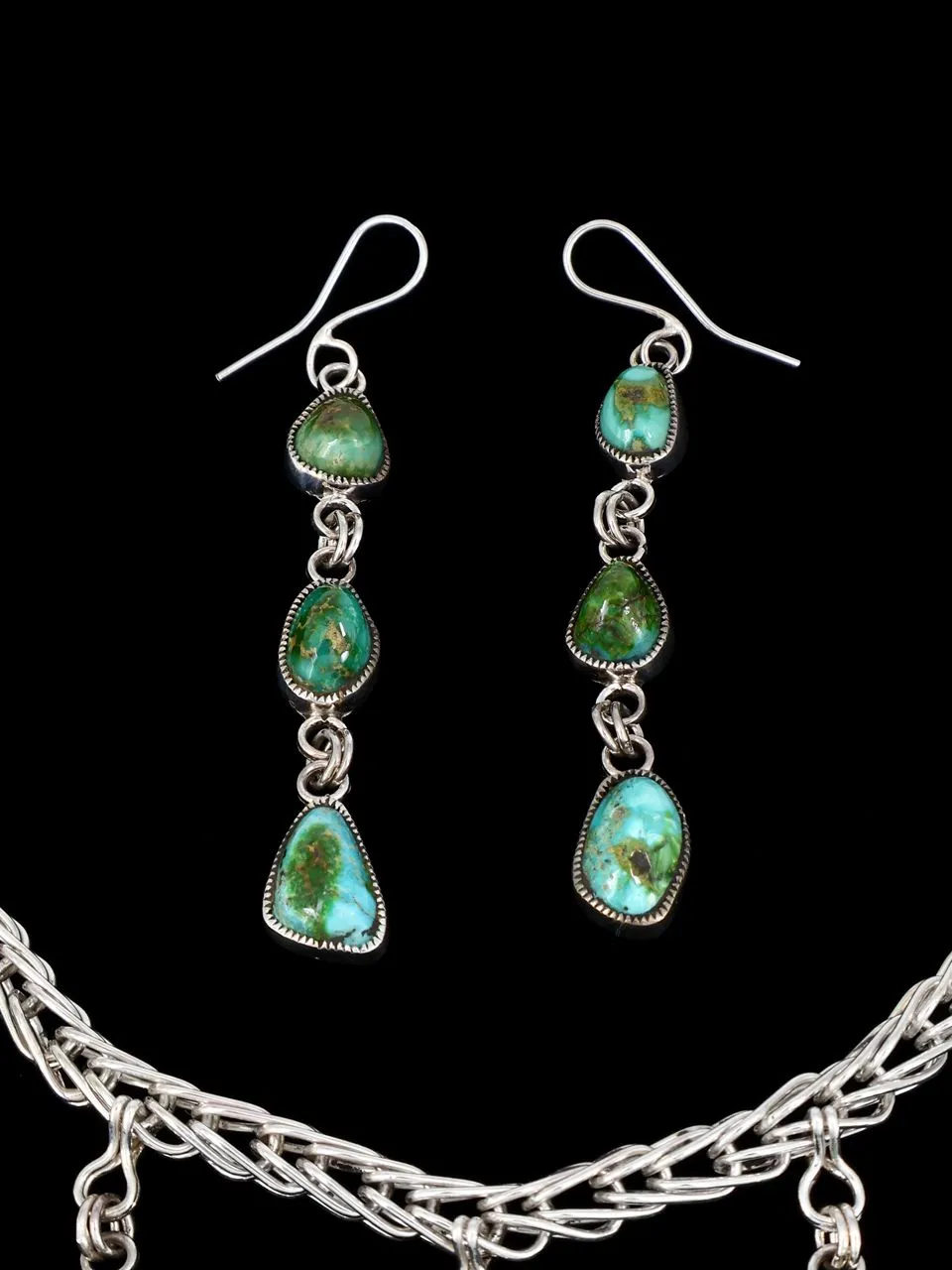 Native American Sonoran Gold Turquoise Necklace Set