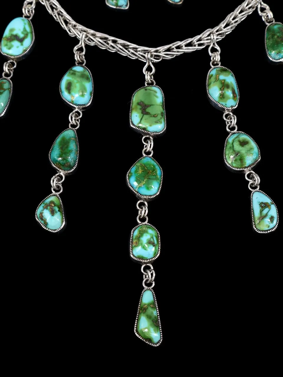 Native American Sonoran Gold Turquoise Necklace Set