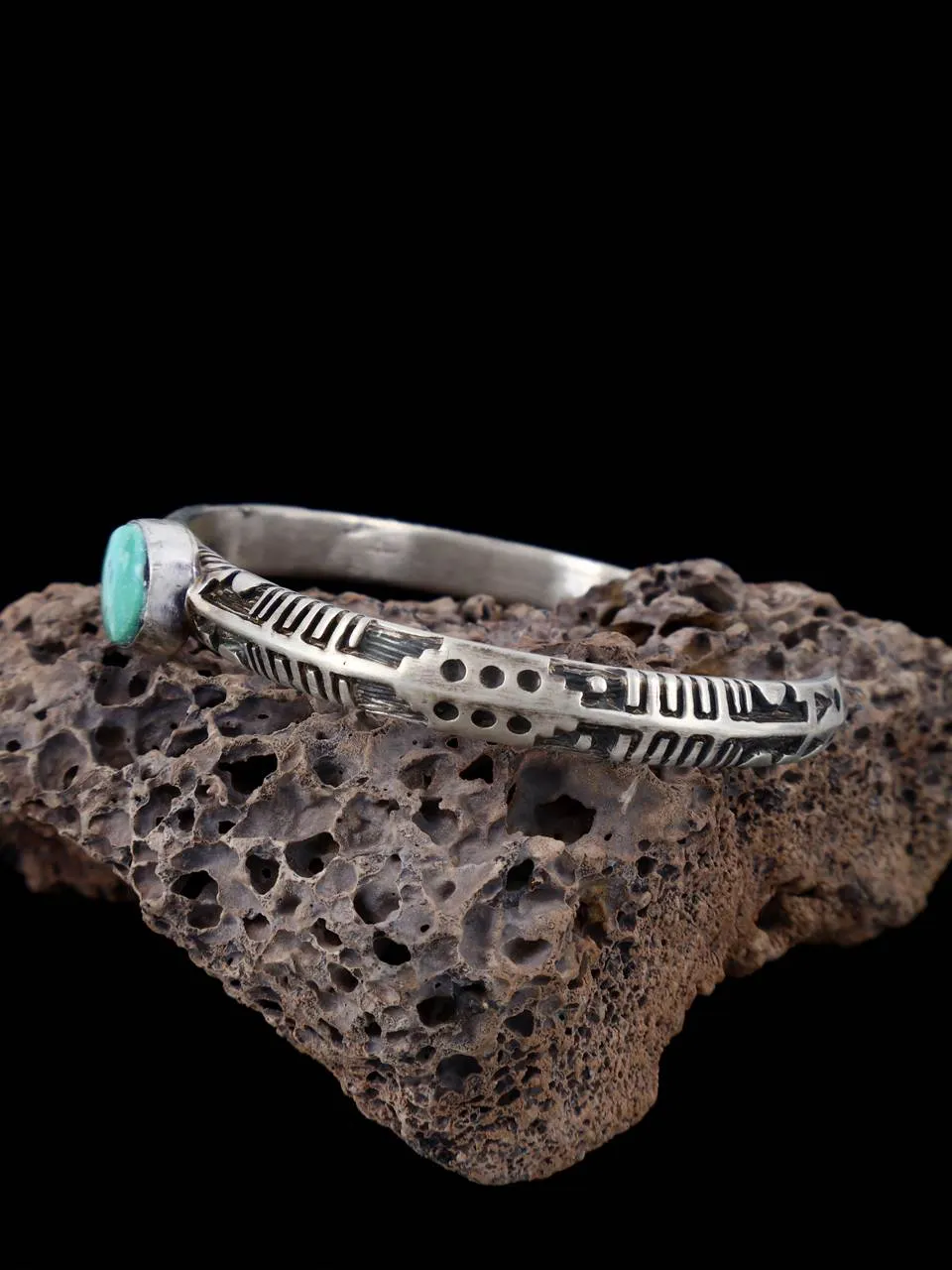 Native American Turquoise Cuff Overlay Bracelet