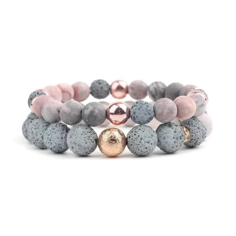 Natural Stone Bracelets Charm Jewelry #BC303 Unisex Accessories