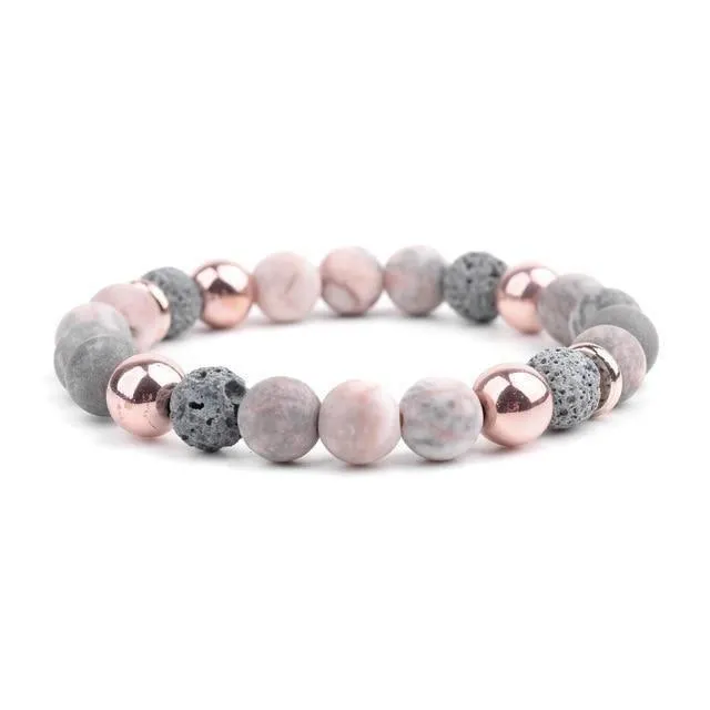 Natural Stone Bracelets Charm Jewelry #BC303 Unisex Accessories