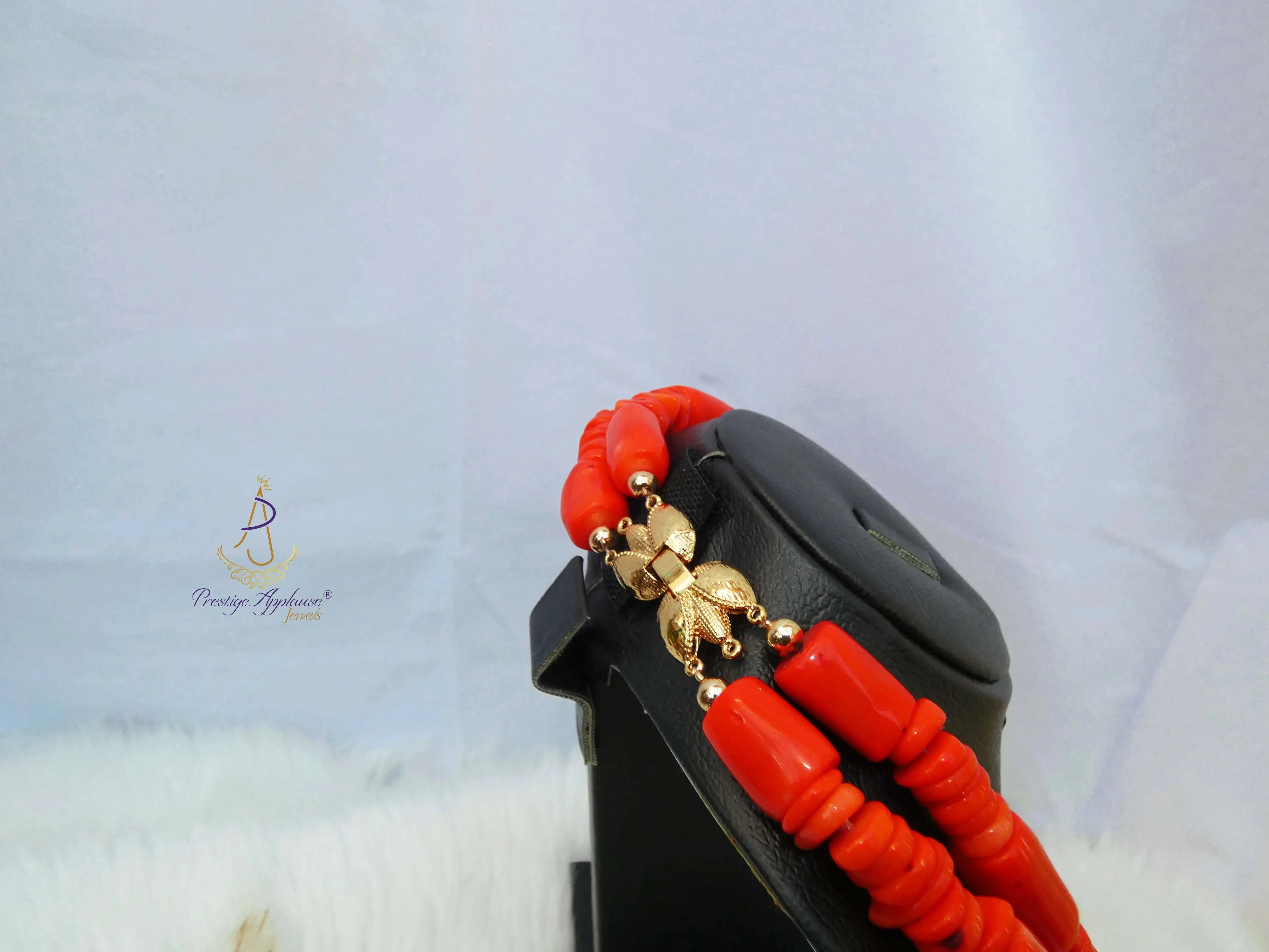 New Coral Design His & Her 2 in 1 Couple Bridal Party Groom Wedding Jewellery Set