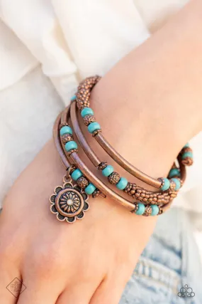 Open Door Jewelry - Badlands Bunch - Copper Bracelet - Paparazzi Accessories
