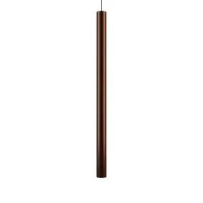 Outlet A-Tube pendant - Large - coppery bronze, Mini canopy - black