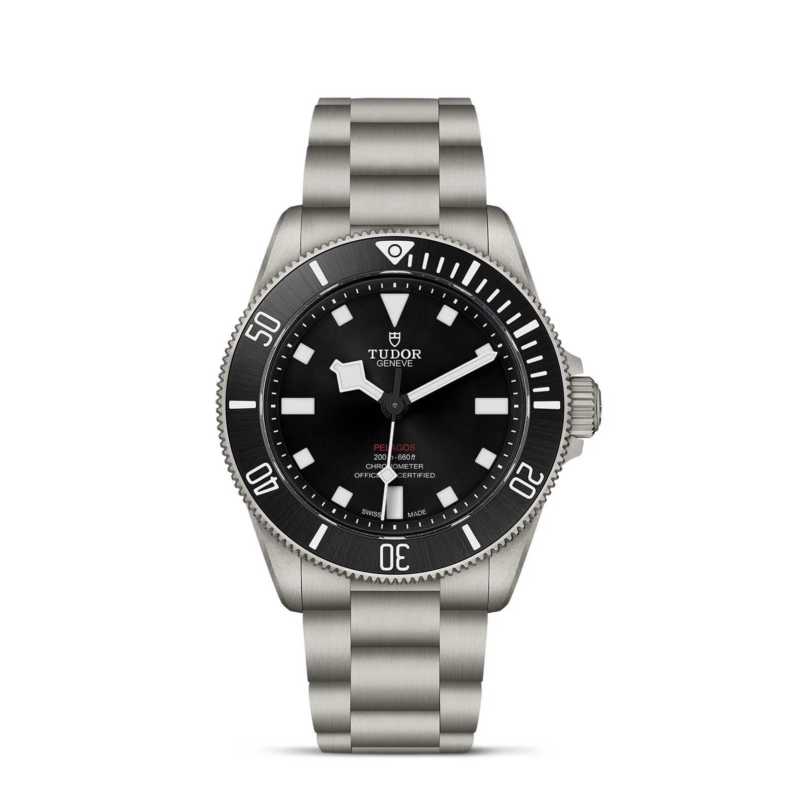 Pelagos 39 Unidirectional rotating bezel, Titanium bracelet